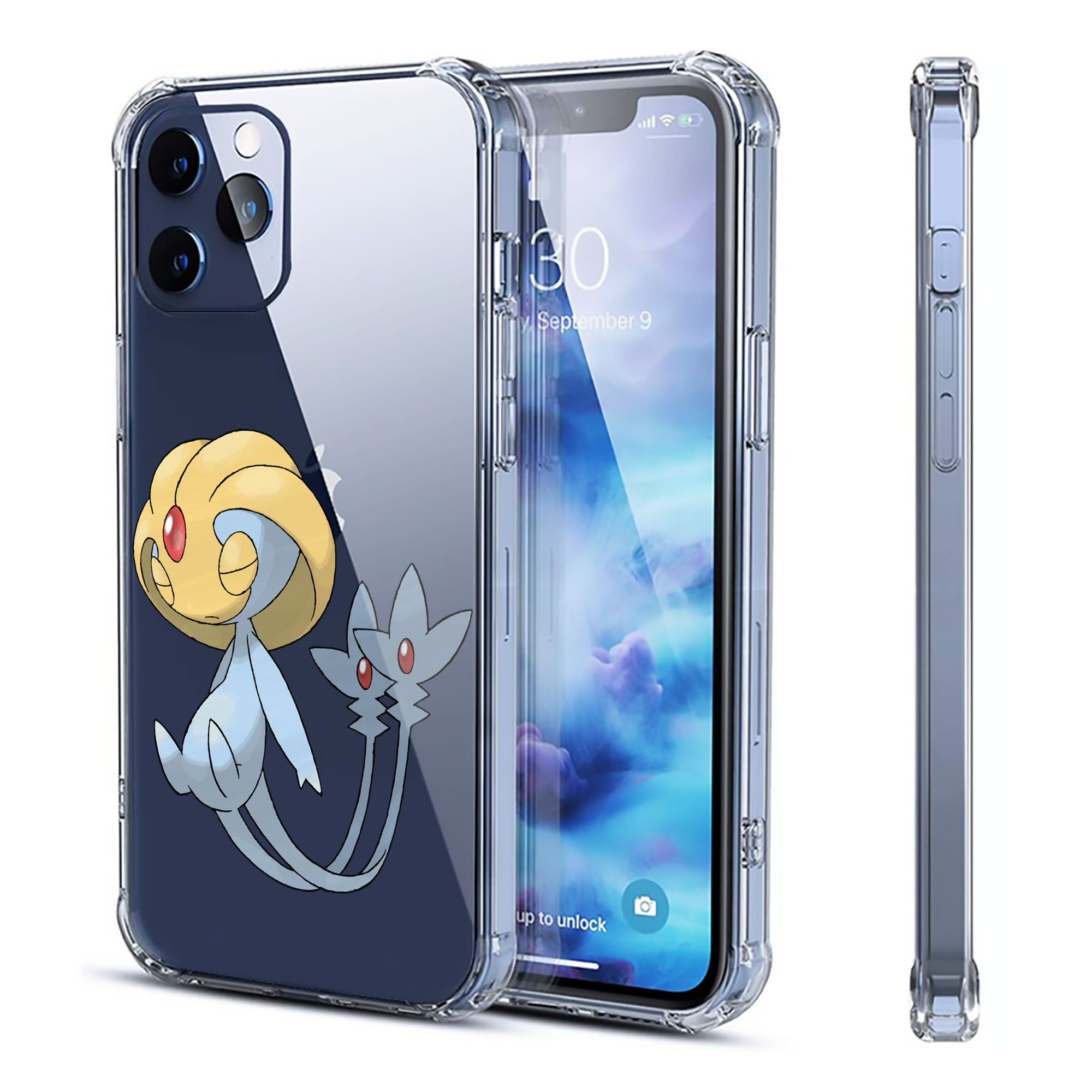 （画像用） ポケットモンスター Pokémon 【iPhone 12シリーズ対応】透明スマホケース（クリアソフトケース）